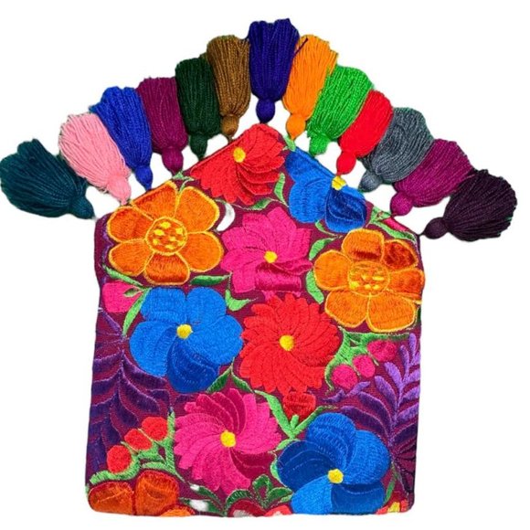 Red Pom-Pom Purse - Picture 3 of 3